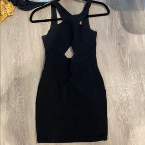 Black bodycon dress